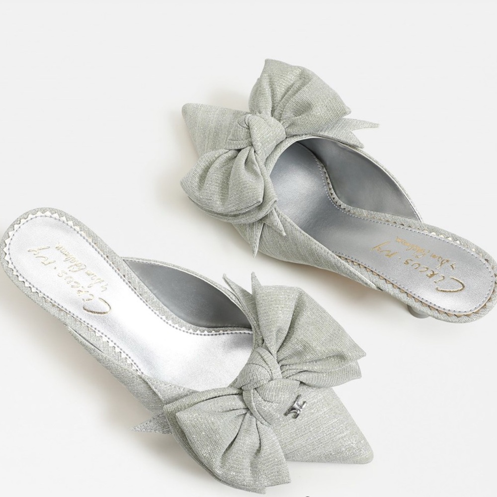 CIRCUS NY by Sam Edelman, Fiona Silver Metallic Kitten Heel